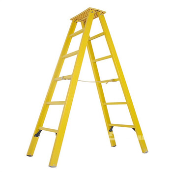 定制绝缘梯子玻璃钢人字梯折叠梯电工维修伸缩梯关节梯工程升降梯 人