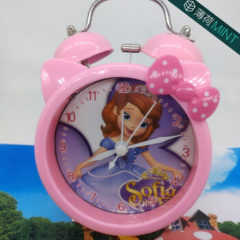 小公主闹钟卧室儿童动画卡通宝宝玩具小孩学生