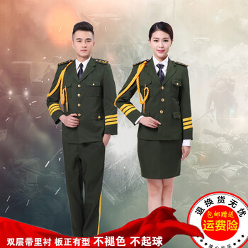 新款07式军倌礼服表演出服装班升旗手仪仗队