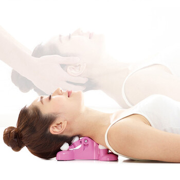 脊椎颈椎舒缓舒展器 硅胶指压穴位颈部保健舒缓枕 肩颈放松按摩器