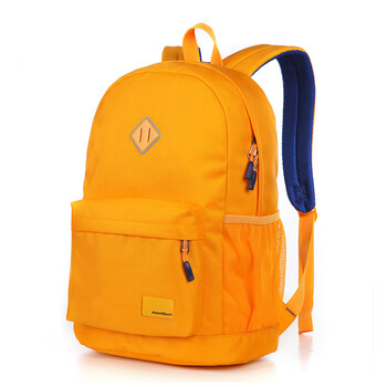 艾奔双肩背包男女休闲学生书包b56 浅橙色
