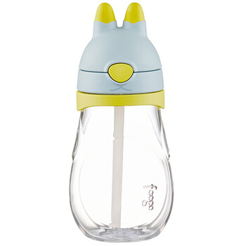膳魔师THERMOS 儿童水杯吸管杯宝宝学饮杯防漏兔子杯  BBSH-420 BL  420ml Foogo系列