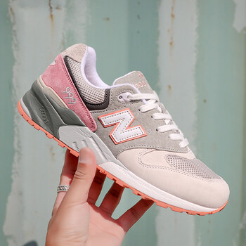 2018春秋新款999跑步鞋男旗舰店樱花女鞋 p新百伦nb 999樱花粉 39