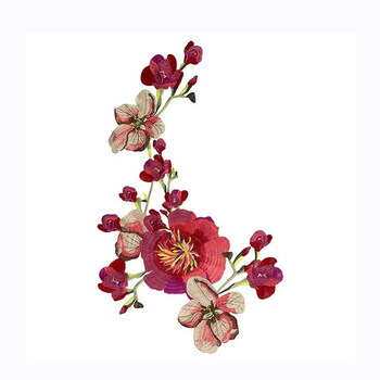 衣服装饰小花朵绣花布贴牡丹刺绣花补衣服的图案花贴布绣补丁贴花 15