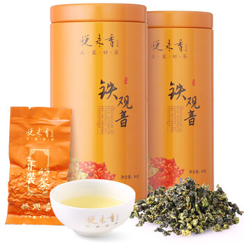 悦来香 铁观音 乌龙茶 安溪铁观音茶叶 罐装 84g