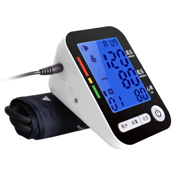 长坤（CHANG KUN）上臂式电子血压计全自动血压测量仪智能充电语音家用高压提醒三色背光礼盒包装 CK-A156