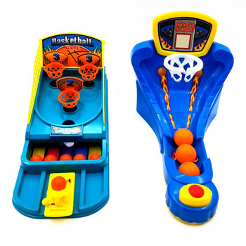 手眼脑协调双人手指弹射篮球场儿童桌面投篮游戏早教玩具礼物 三框