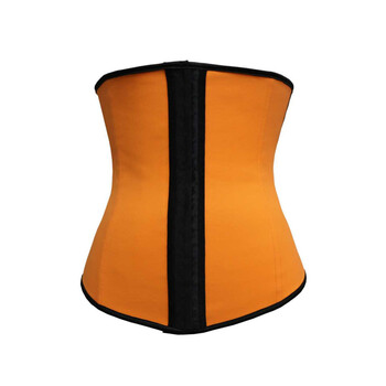 ebay外贸爆款乳胶橡胶塑身衣 欧美收腹束身衣corset 美体束身衣 橘色