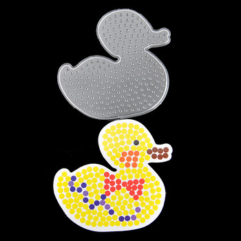 5mm拼拼豆豆模板模型各种规格 拼豆模板diy图纸 小黄鸭带彩卡