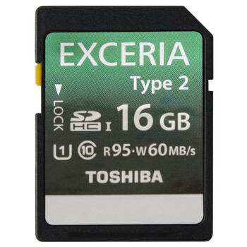 
                                        东芝（TOSHIBA）EXCERIA 极至瞬速 U3 SDHC-16G 读95M写60M 支持4K高清                