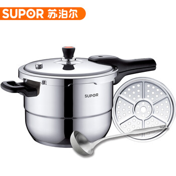 
                                        苏泊尔（SUPOR） 高压锅银河星复合底不锈钢压力锅 明火电磁炉通用 20cm-26cm YS20E  20CM                