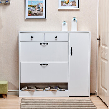 【京东优选 】 鞋柜多层玄关翻斗鞋柜超薄17cm门厅柜大容量简易组装