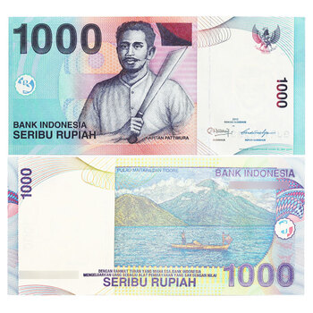 金永恒 亚洲全新外国钱币 印度尼西亚纸币 1000印尼盾 单张