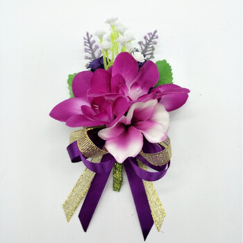 商务会议贵宾胸花 商务嘉宾活动会议仿真兰花胸花开业年会剪彩贵宾