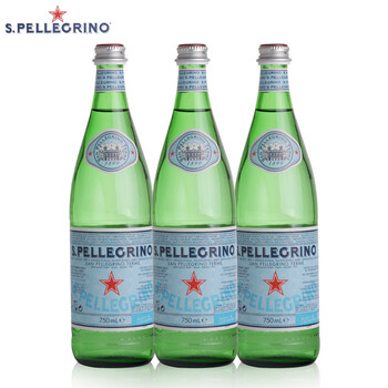 意大利进口圣培露矿泉水气泡水苏打水玻璃瓶整