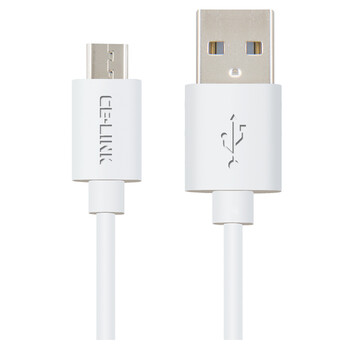 CE-LINK 4064 安卓数据线/Micro USB手机平板充电线 2米 白色 适于三星/小米/魅族/华为/VIVO/OPPO安卓手机