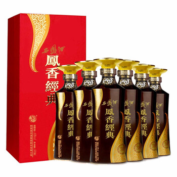 西凤酒凤香经典粮食酒水过节送礼盒装婚宴团购白酒 30年45度整箱500ml