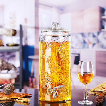 玻璃泡酒瓶带龙头家用6斤12斤18斤酿酒缸养生人参泡酒坛子 12斤