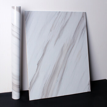 仿大理石纹贴纸 窗台柜子台面桌子卫生间瓷砖家具翻新贴纸 爵士白