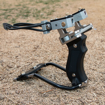 户外人大藏獒弹弓 红外线瞄准不锈钢弹丸弓 激光瞄准弹丸弓带腕托 大