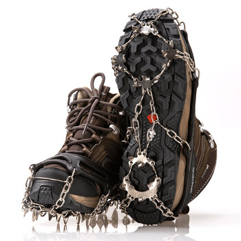 户外冰爪防滑鞋套男女户外登山钉鞋链超轻简易雪地装备不锈钢雪爪