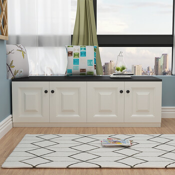 家用欧式窗边落地柜窗台换鞋凳储物柜/地柜/阳台飘