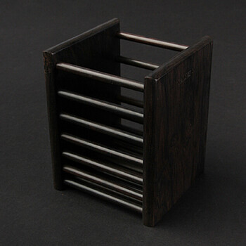 
                                        新锐NEWREA乌木筷子笼/筷子筒/餐具置物实木架/储物工艺品                
