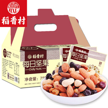 [京东超市]4种坚果+3种果干,稻香村每日坚果25