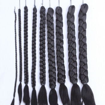 贝丽丝民国学生假发辫子古装少女麻花辫儿童演出造型手工编织小辫子