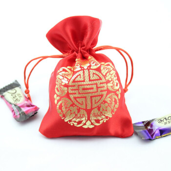 AI-Gift 婚庆用品 喜糖袋/回礼袋/宝宝满月糖袋 红色小号20个装