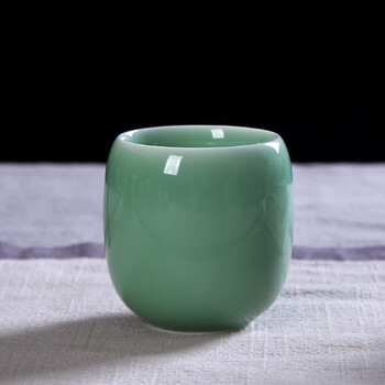 nsyca龙泉青瓷茶杯陶瓷茶具马克杯冰裂六色品茗杯花茶杯泡茶杯瓷茶杯