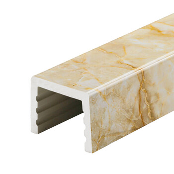 浴室淋浴房钻石型挡水条卫生间隔水条圆弧型八字型大理石挡水 钻石型