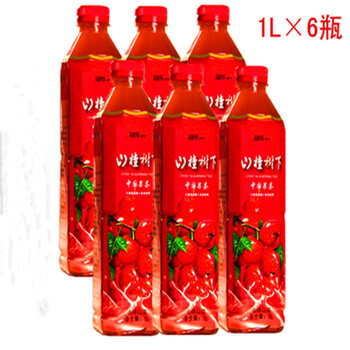冠芳 山楂树下 饮料 开胃 1L 6瓶【图片 价格 品