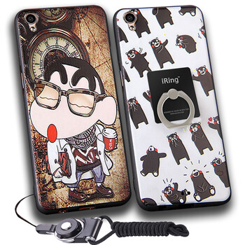 米基 oppo r9手机壳男女潮日韩卡通硅胶