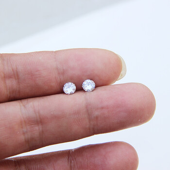 港风气质韩版钛钢锆石精致螺丝耳骨钉仿钻石潮男耳钉钻石软骨钉 5毫米