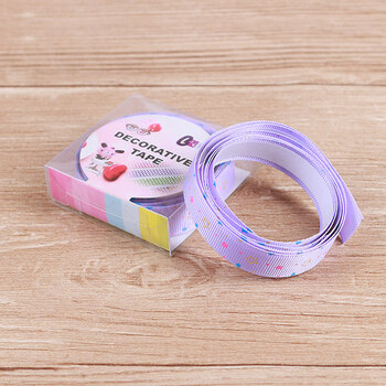 diy相册手工制作工具材料绸缎胶带 复古丝缎印花胶带 绸缎胶带-星星