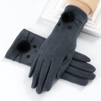 帅气骑行时尚可触屏手套男女指纹情侣薄冬季登山雪地防滑加厚五指