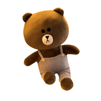 布朗熊公仔抱抱熊大抱熊毛绒玩具女生床上加大号可爱布l熊 布朗熊背带