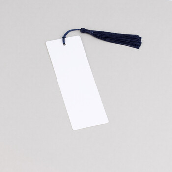 书签明信片和纸胶带手帐装饰简约古风流苏彩色小清新贺卡 长方形 藏蓝