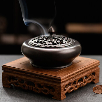 礼品 熏香 杰菈 吾堂吾器纯铜香炉 家用室内茶道香薰炉香道檀香炉沉香