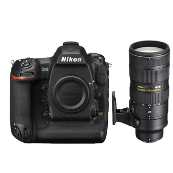 尼康（Nikon）D5单反相机搭配尼康镜头 AF-S 70-200mm f/2.8E VR镜头 CF版本