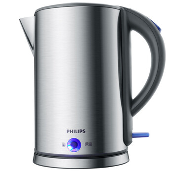 
                                        
                                                                                飞利浦（PHILIPS）电水壶热水壶电热水壶304不锈钢1.7L带PTC保温功能 HD9319/21烧水壶                
