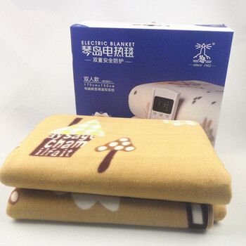 
                                        新款琴岛电热毯双人双控电脑智能9档调温 可定时 可水洗 舒适绒料170*150                 
