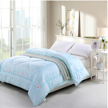 安琪尔家纺超柔印花冬被全新上市 绿意盎然 200*230cm