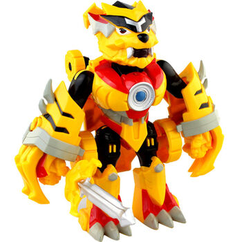 光明守卫者五灵锁炫变勇士套装变形金刚机器人五合一 炫变-铁拳虎 ys