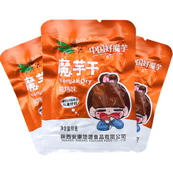 悠源雪魔芋魔芋干陕西特产魔芋丝休闲零食卡通魔芋干500g烧烤*1【图片价格