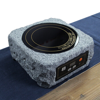 忆仟堂原创 天然石头雕刻创意茶炉电磁炉电陶炉 茶室茶炉电热茶炉_ 4