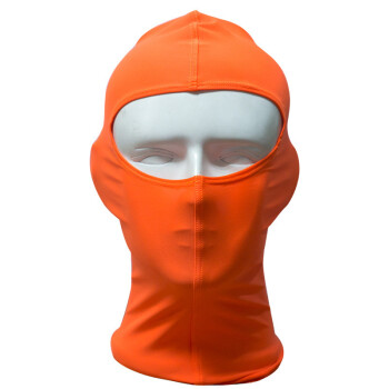 鲨巴特（SBART） 游泳专用防水母套头面罩游泳帽潜水帽 橙色