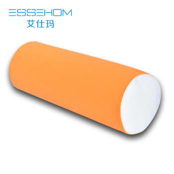 
                                        【满2增1】ESSEHOM 艾仕玛 抱枕靠垫记忆棉床头靠枕 腰垫 沙发枕座椅腰靠圆柱枕 橙色 18*51cm                