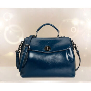 古塞兹gusaizi时尚女包女斜挎包单肩手提包邮差小包 宝蓝色